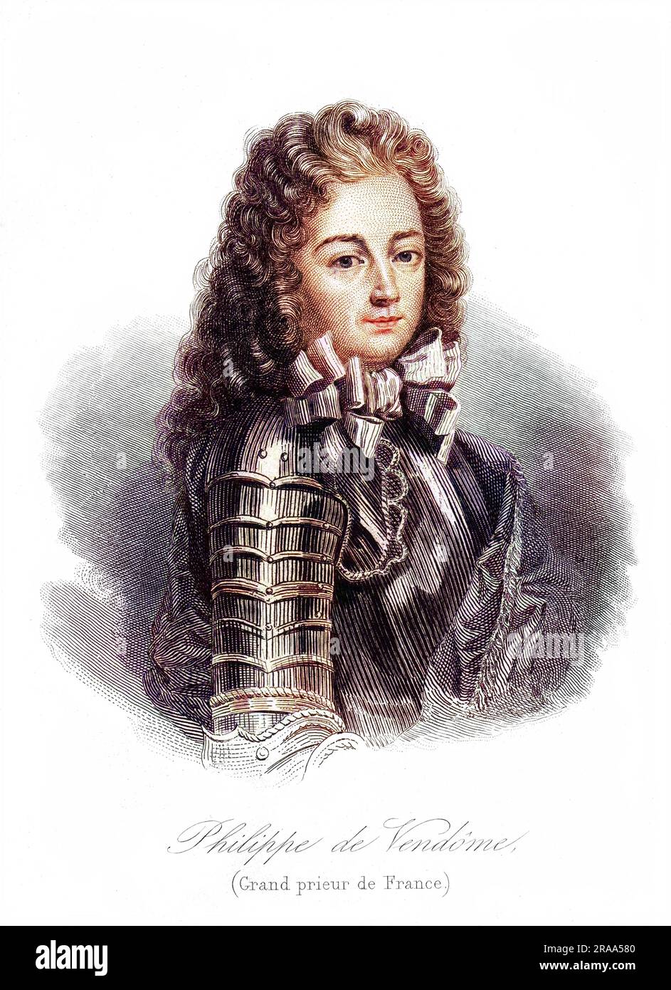PHILIPPE DE VENDOME, französischer Soldat und Staatsmann, Grand Prieur de France. Datum: 1655 - 1727 Stockfoto