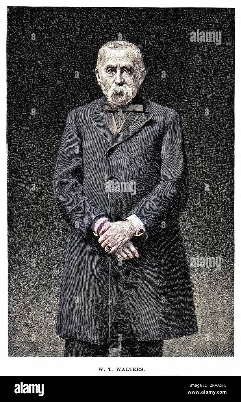 WILLIAM THOMPSON WALTERS, amerikanischer Geschäftsmann und Kunstsammler Datum: 1820 - 1894 Stockfoto