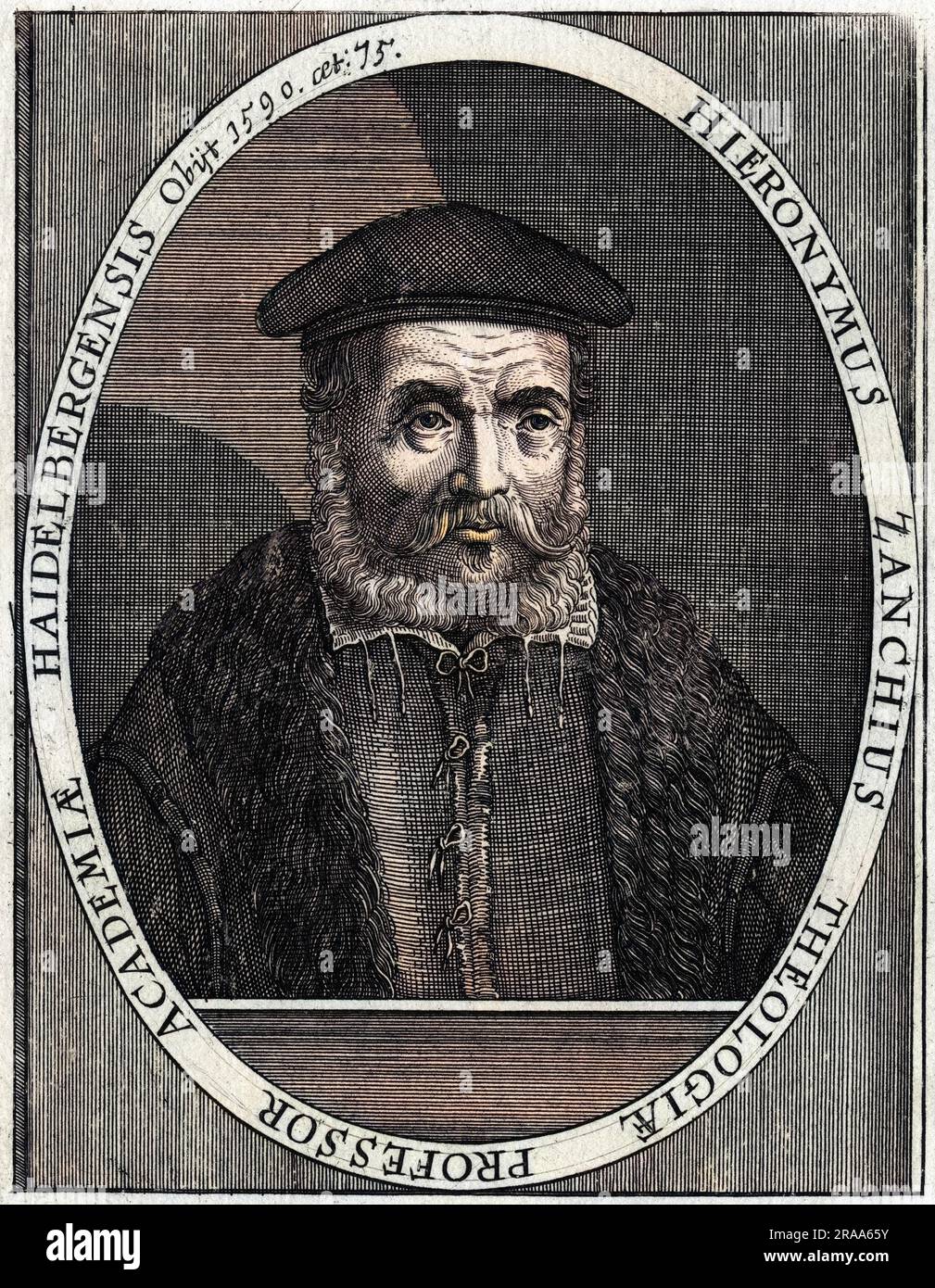 HIERONYMUS ZANCHI (Zanchius) Italienisch-deutscher Kirchenmann und Reformer Datum: 1516 - 1590 Stockfoto