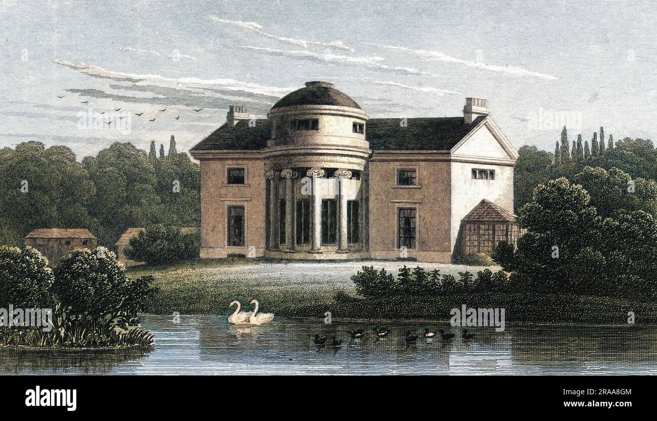 Die Holme, eine Villa im Regent's Park, die Heimat des Architekten James Burton. Datum: 1827 Stockfoto