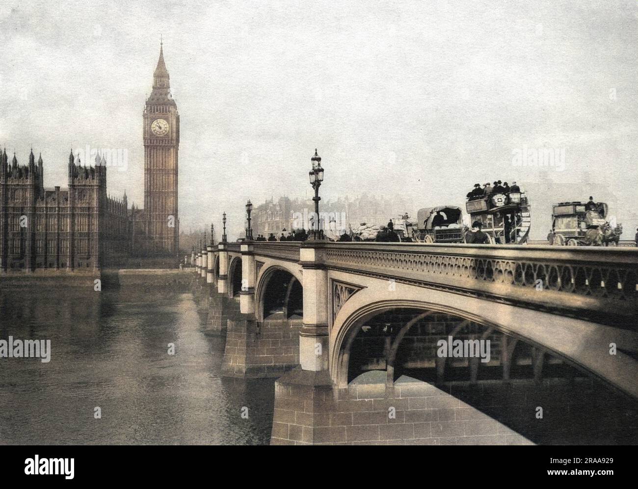 Ich schaue nach Westminster Datum: Ca. 1900 Stockfoto