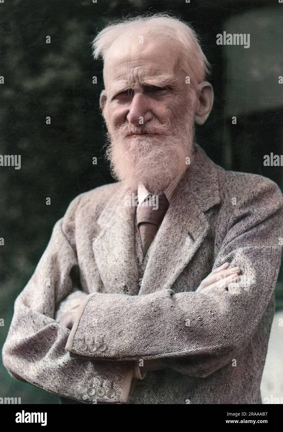 George Bernard Shaw (1856-1950), irischer Dramatiker, Kritiker und Nobelpreisträger. Datum: 1946 Stockfoto