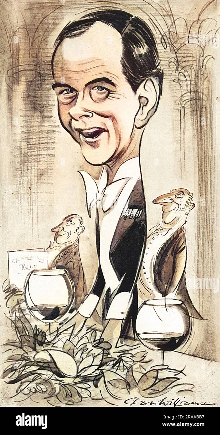 Andrew Robert Buxton Cavendish, 11.. Herzog von Devonshire (1920-2004), Grundbesitzer und verantwortlich für die Wiederherstellung des alten Ruhmes von Chatsworth House zusammen mit seiner Frau Deborah Mitford. Datum: 1955 Stockfoto