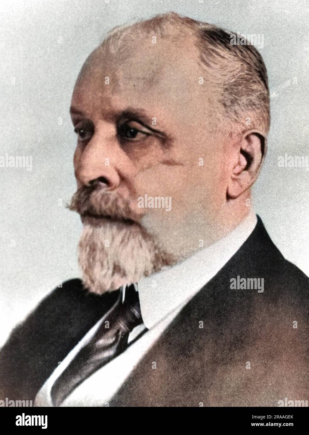 Dr. Albert Freiherr von Schrenck-Notzing (1862-1929), Deutscher Arzt, Psychiater und Psychologin. Er untersuchte verschiedene spiritualistische Medien und war besonders an Mediumship, Hypnose und Telepathie interessiert. Datum: Anfang des 20. Jahrhunderts Stockfoto