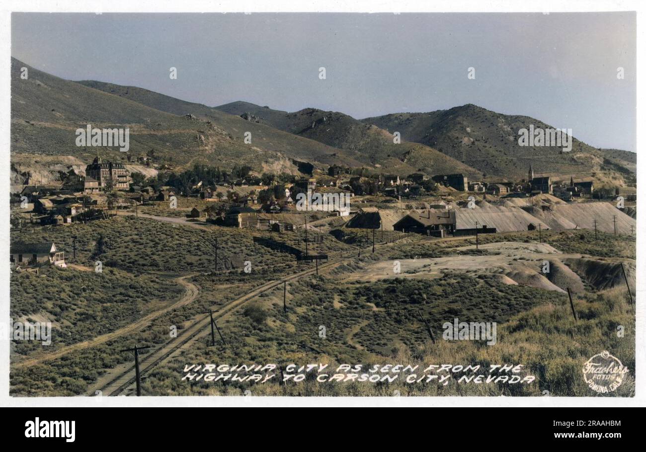 Virginia City, Nevada, USA. Datum: 1940er Stockfoto