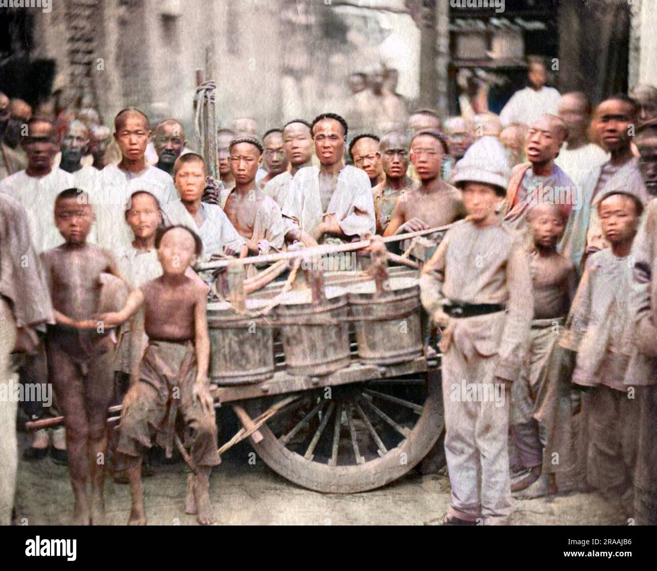 Wasserwagen, Tientsin (Tianjin), China. Datum: 1861 Stockfoto