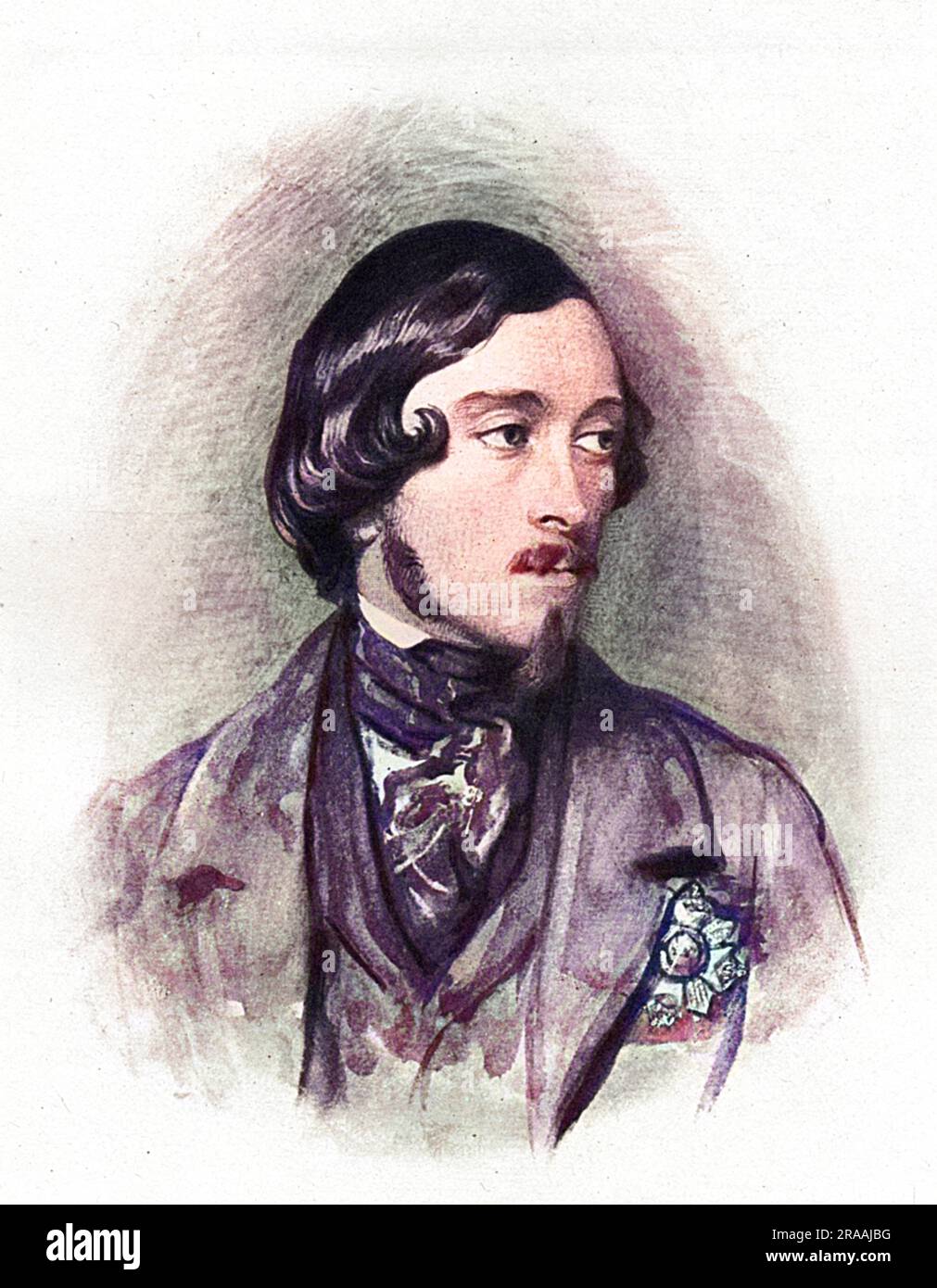 Ernst II., Herzog von Sachsen-Coburg und Gotha (1818-1893), Bruder des Prinzen Albert Prince Consort. Datum: 1830 s Stockfoto