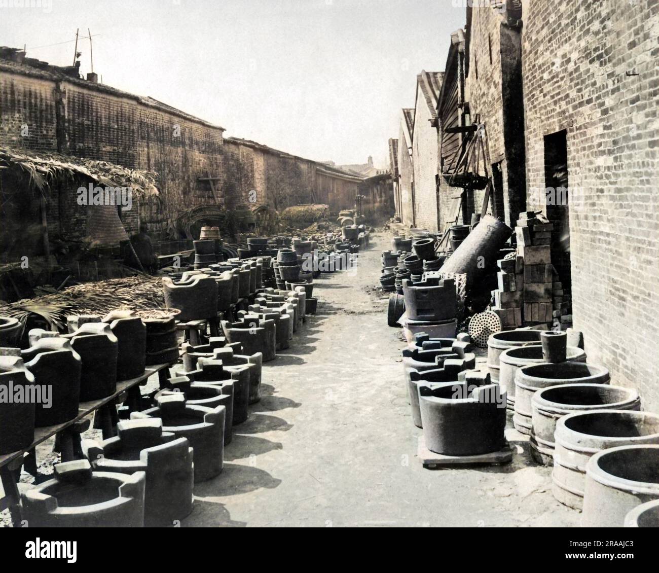 Hinrichtungsort in Canton (Guangzhou), China. Datum: Ca. 1890 Stockfoto