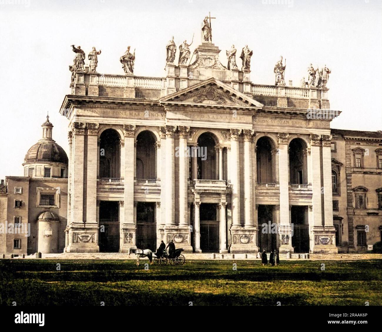 Basilika St. John Lateran, Rom, Italien. Datum: Ende des 19. Jahrhunderts Stockfoto