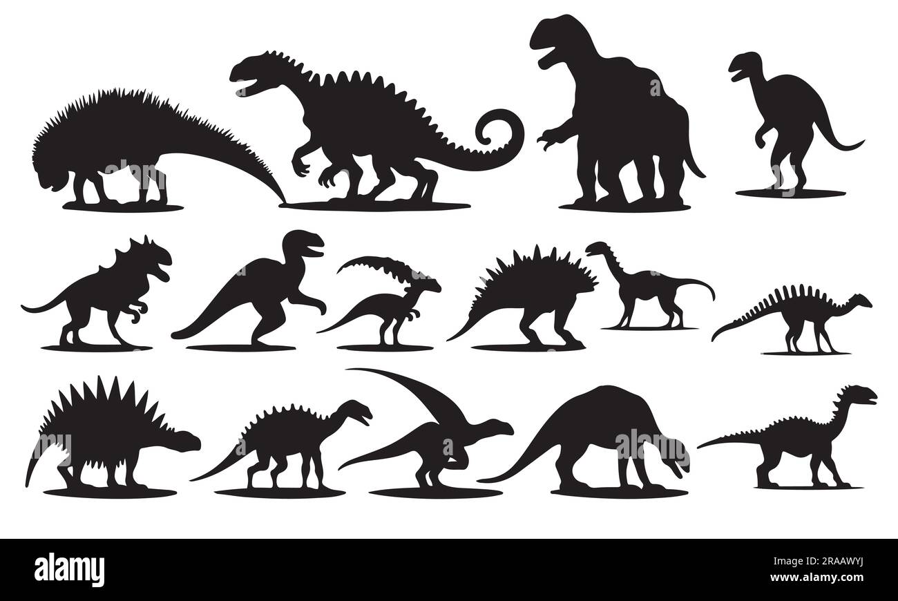 Eine Darstellung des Silhouette-Drachen-Vektors Stock Vektor