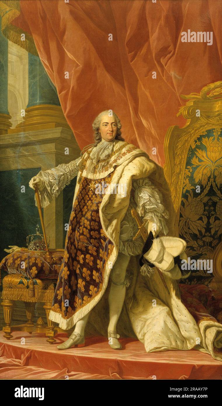 Ludwig XV, Französisch Ludwig XV (15. Februar 1710 bis 10. Mai 1774), von 1715 bis 1774 König von Frankreich und Navarra, Historische, digital restaurierte Reproduktion eines Originals aus dem 19. Jahrhundert / Ludwig XV., französisch Ludwig XV (15. Februar 1710 bis 10). Mai 1774), war von 1715 bis 1774 König von Frankreich und Navarra, Historisch, digital restaurierte Reproduktion von einer Vorlage aus dem 19. Hundert Stockfoto