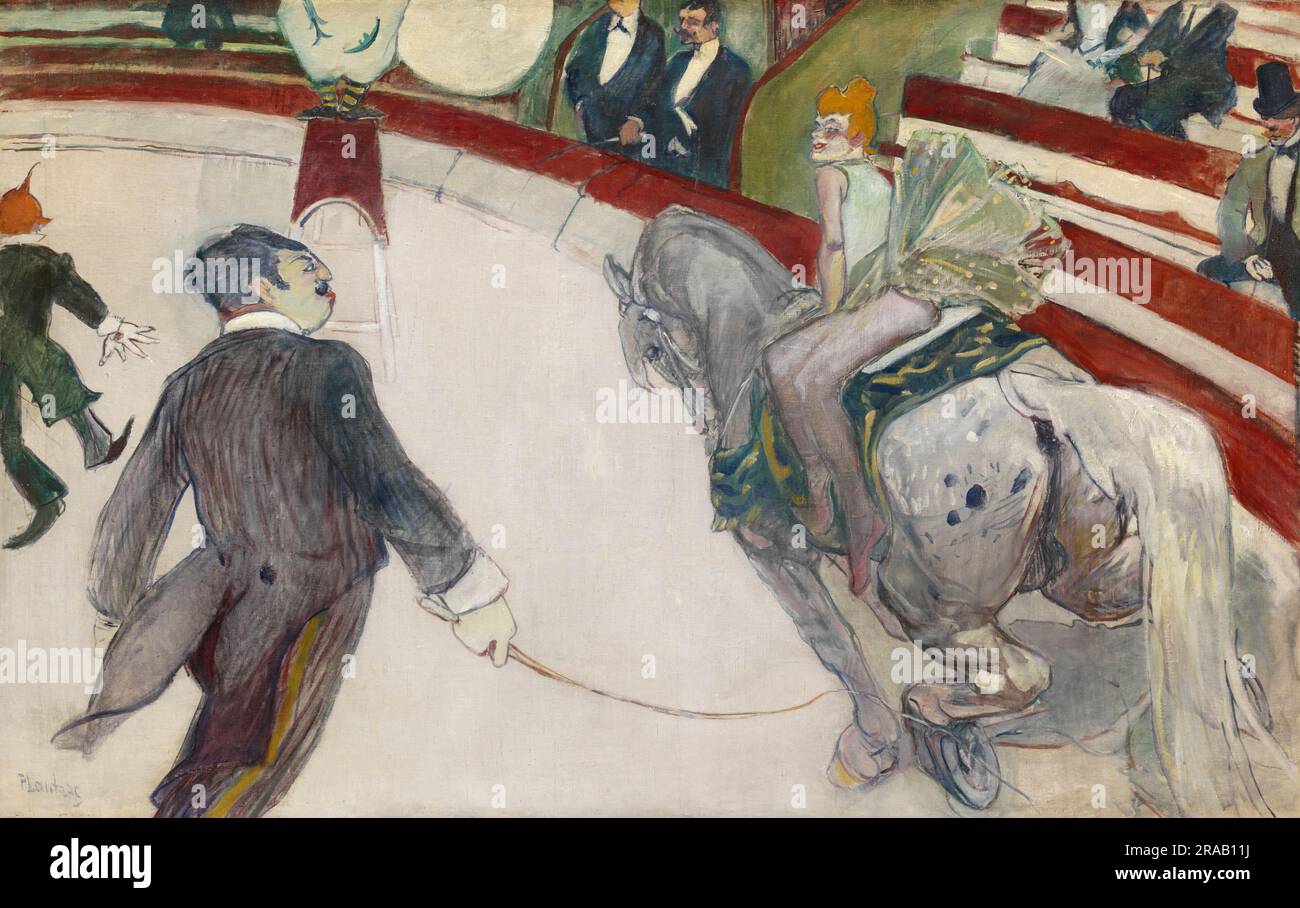 Reiten (am Cirque Fernando). Henri de Toulouse-Lautrec. 1887/88. Stockfoto