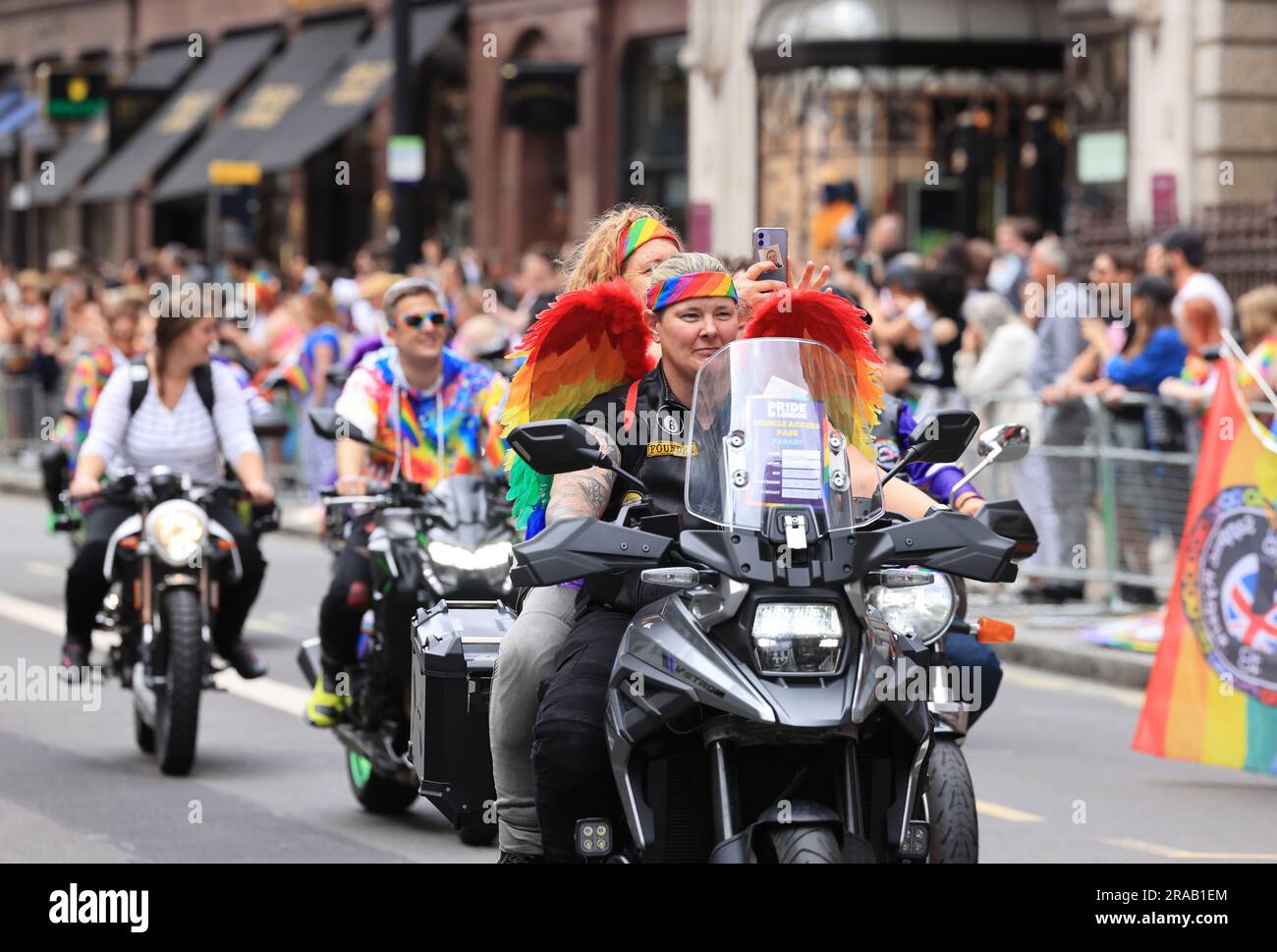 Der jährliche Pride march 2023 in London, Großbritannien Stockfoto