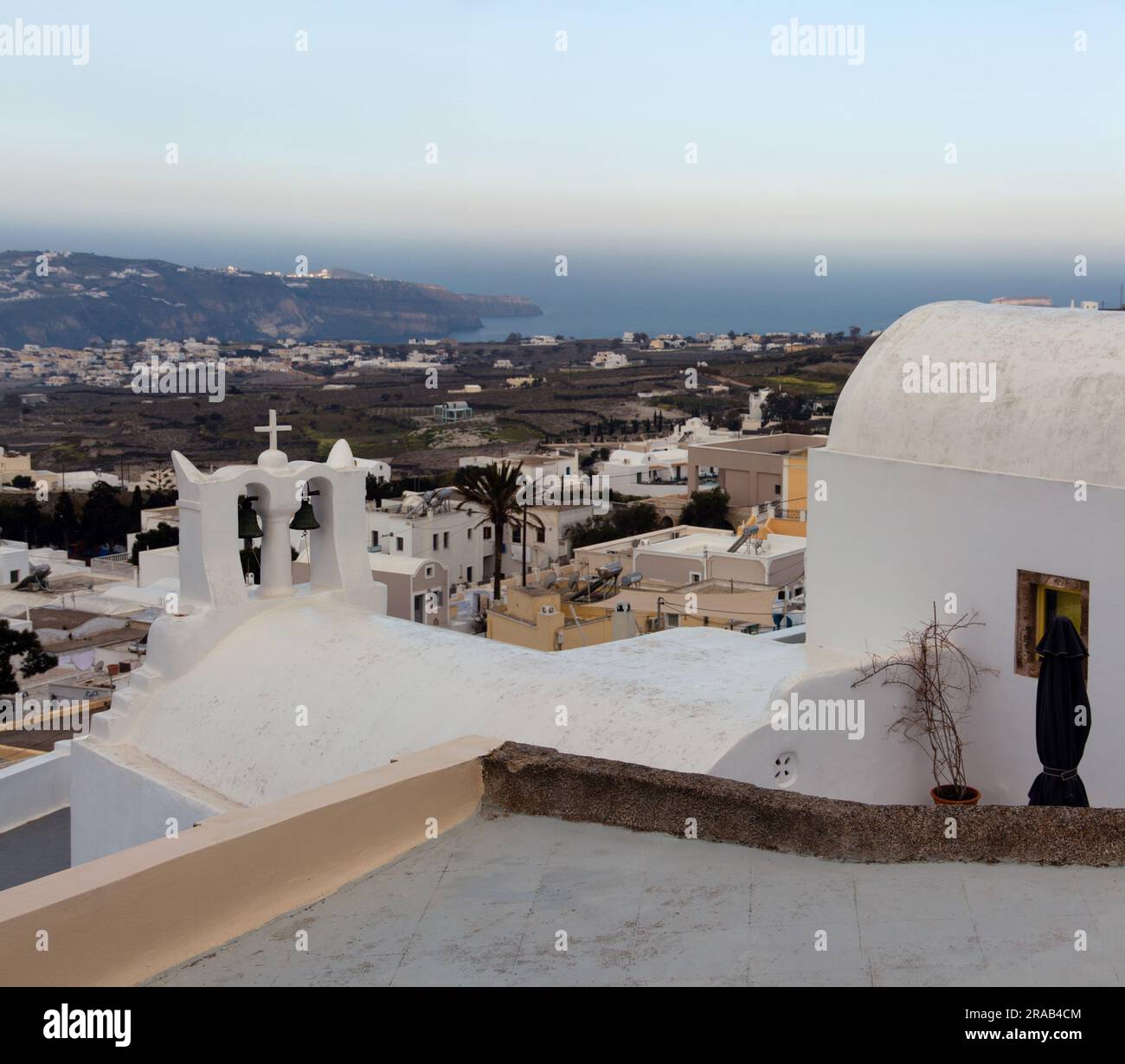 kirche auf Santorin Stockfoto