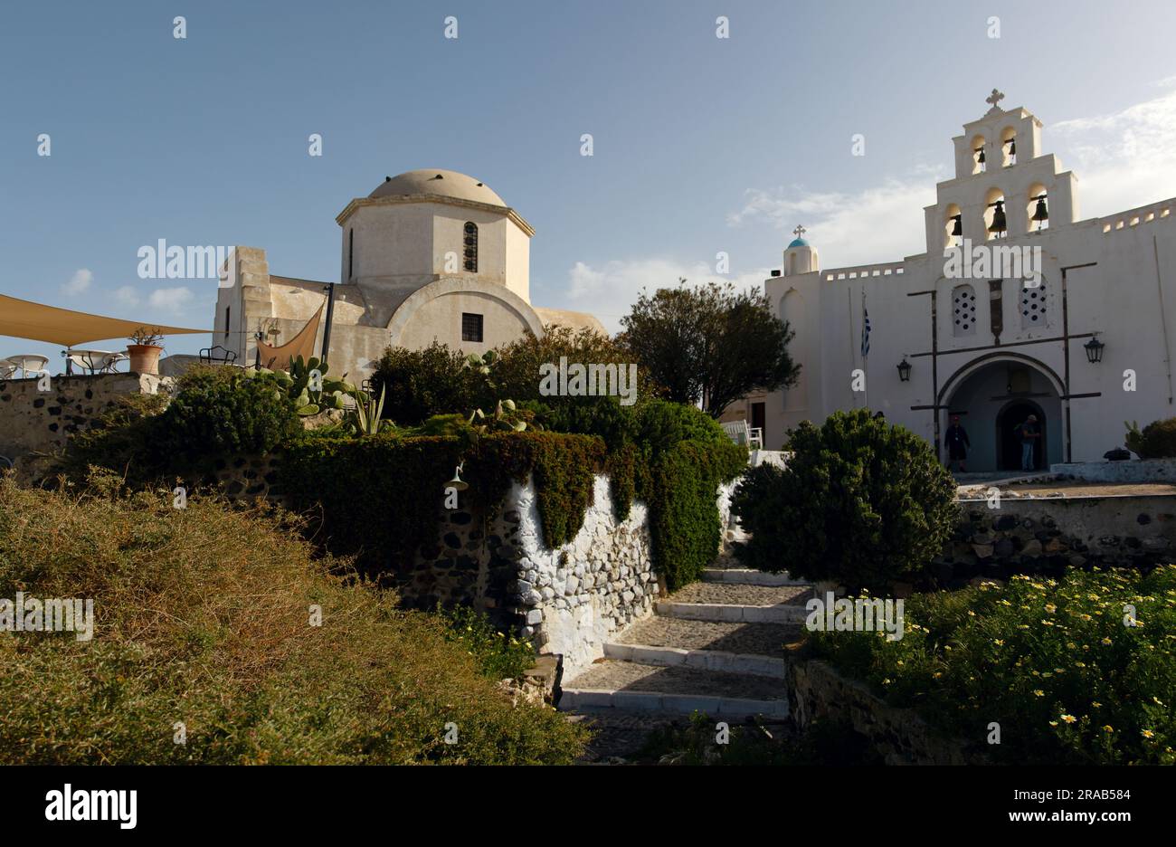 kirche auf Santorin Stockfoto