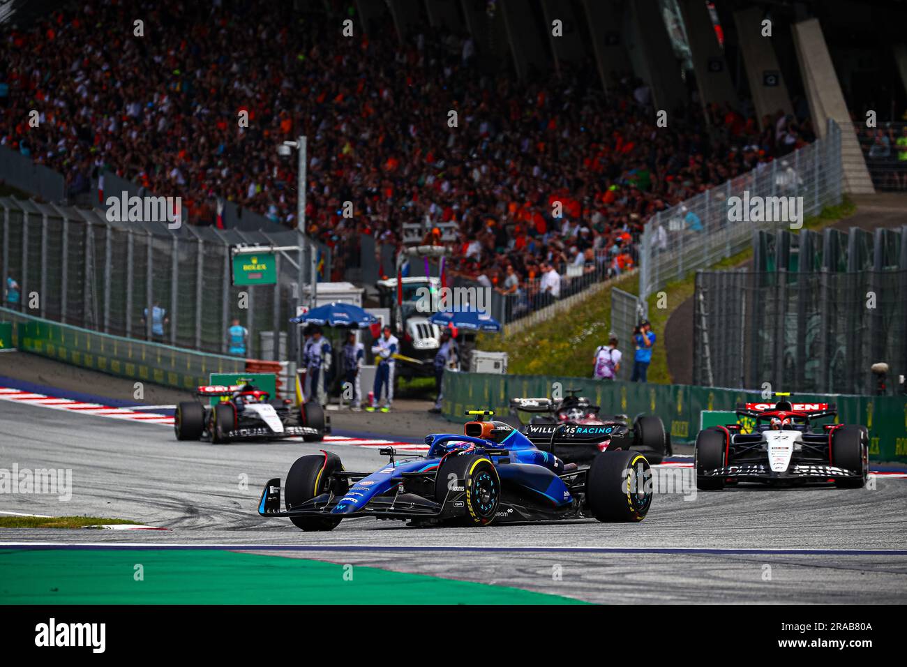 #02 Logan SarSergeant, (USA) Williams Mercedes während des österreichischen GP, Spielberg 29. Juni-2. Juli 2023 auf dem RedBull Ring, Formel-1-Weltmeisterschaft 2023. Stockfoto