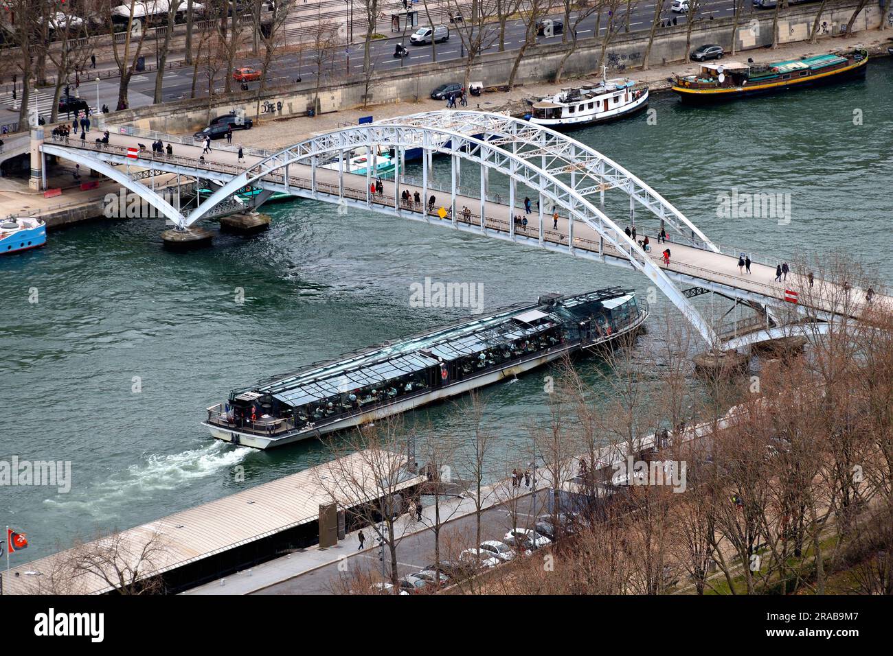 Ich liebe Paris im Februar Stockfoto