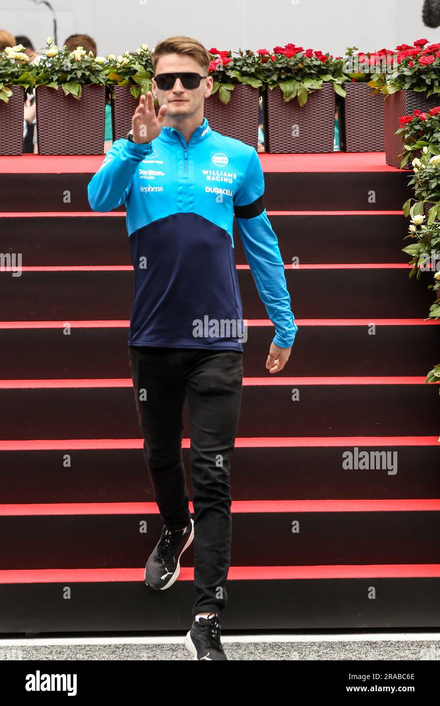 SPIELBERG, Österreich. 2. Juli 2023. #2 Logan SarSergeant, USA, Team Williams F1 am Red Bull Ring, Oesterreich Ring, Formel 1, ÖSTERREICHISCHER Grand Prix, großer Preis von OESTERREICH, GP d'Autriche, Motorsport, Formel1, gebührenpflichtiges Bild, Copyright © Udo STIEFEL/ATP Images (STIEFEL Udo/ATP/SPP). Guthaben: SPP Sport Press Photo. Alamy Live News Stockfoto