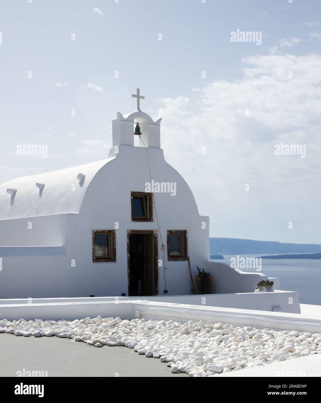 kirche auf Santorin Stockfoto