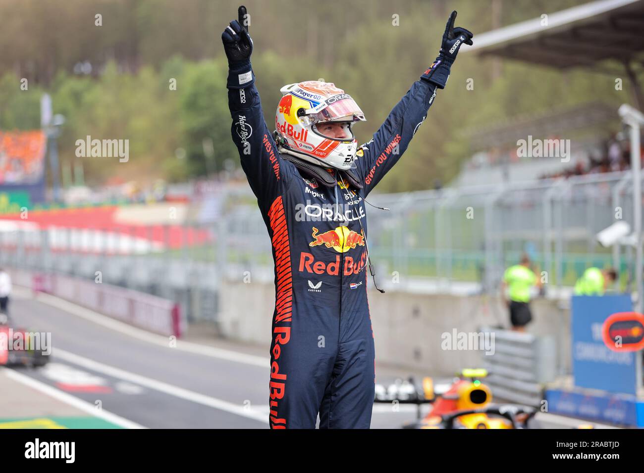 Podiumsfeier während DER FORMEL 1 ROLEX GROSSER PREIS VON OSTERREICH 2023 - Jun29 bis Jul2 in RedbullRing - Spielberg, Osterreich Stockfoto