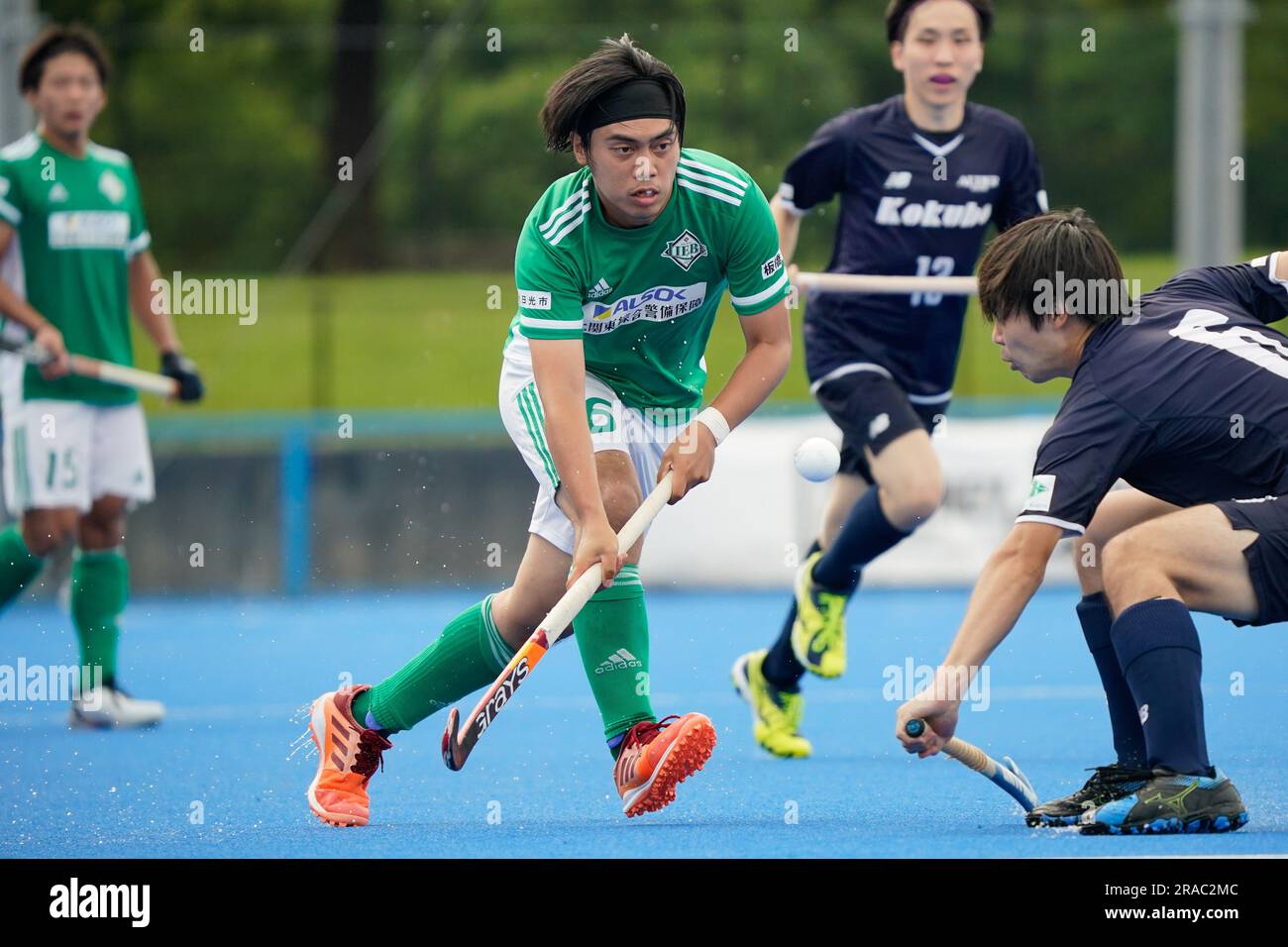 Tokio, Japan. 1. Juli 2023. Tsukasa EDA (LIEBE) Hockey : Hockey Japan League Match zwischen LIEBE Tochigi 7-1 ALDER Hanno im Oi Hockey Stadion während der 2023 Hockey Japan League Männer H-1 Final Stage in Tokio, Japan . Kredit: SportsPressJP/AFLO/Alamy Live News Stockfoto