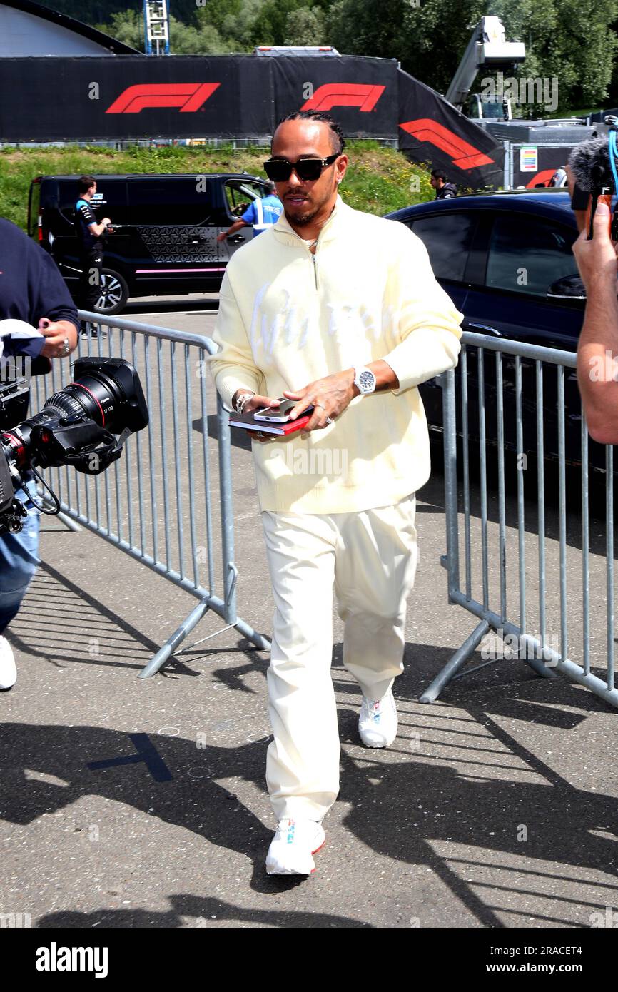 SPIELBERG, Österreich. , . Lewis HamiltonF1 am Red Bull Ring, Oesterreich Ring, Formel 1, ÖSTERREICHISCHER Grand Prix, Grosser Preis von OESTERREICH, GP d'Autriche, Motorsport, Formel1, gebührenpflichtiges Bild, Copyright © KNOTH Andy/ATPimages (KNOTH Andy /ATP/SPP) Guthaben: SPP Sport Press Photo. Alamy Live News Stockfoto