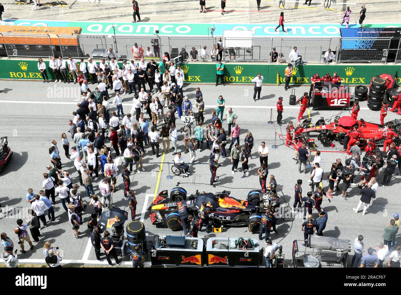 SPIELBERG, Österreich. , . Vorbereitungen starten, Raster, F1 am Red Bull Ring, Oesterreich Ring, Formel 1, ÖSTERREICHISCHER Grand Prix, großer Preis von OESTERREICH, GP d'Autriche, Motorsport, Formel1, gebührenpflichtiges Bild, Copyright © KNOTH Andy/ATPimages (KNOTH Andy /ATP/SPP) Guthaben: SPP Sport Press Photo. Alamy Live News Stockfoto