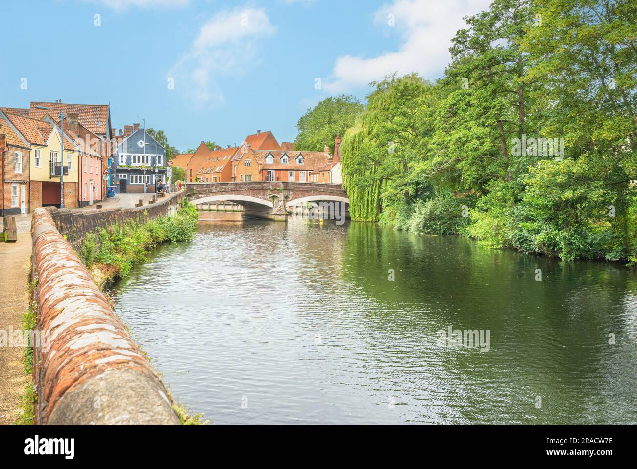 Spaziergang Am Flussufer In Norwich East Anglia Stockfoto