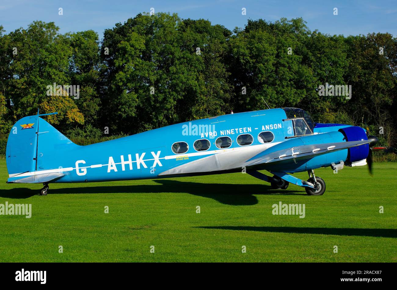 Avro Anson C.19, Shuttleworth Collection, Old Warden, Biggleswade, Bedford, Stockfoto