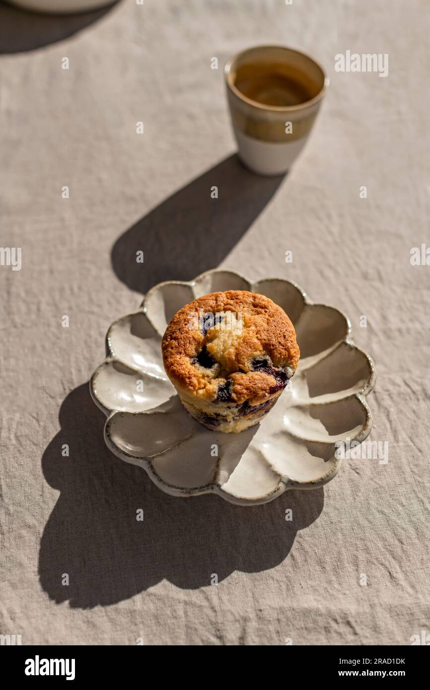 Blueberry muffin Stockfoto