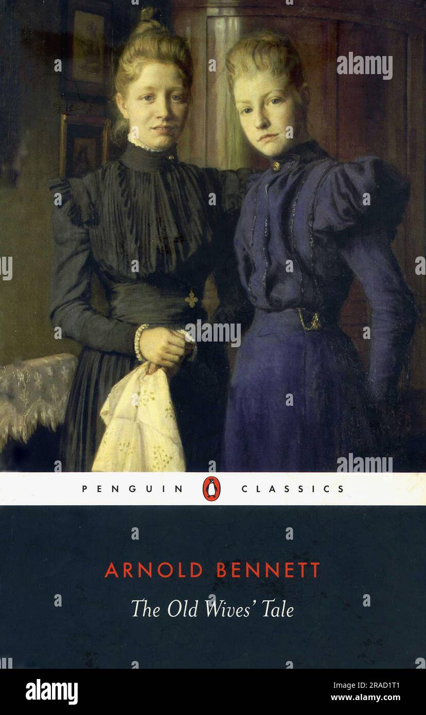 Buchumschlag. "Die Geschichte der Alten Frauen" von Arnold Bennett. Stockfoto