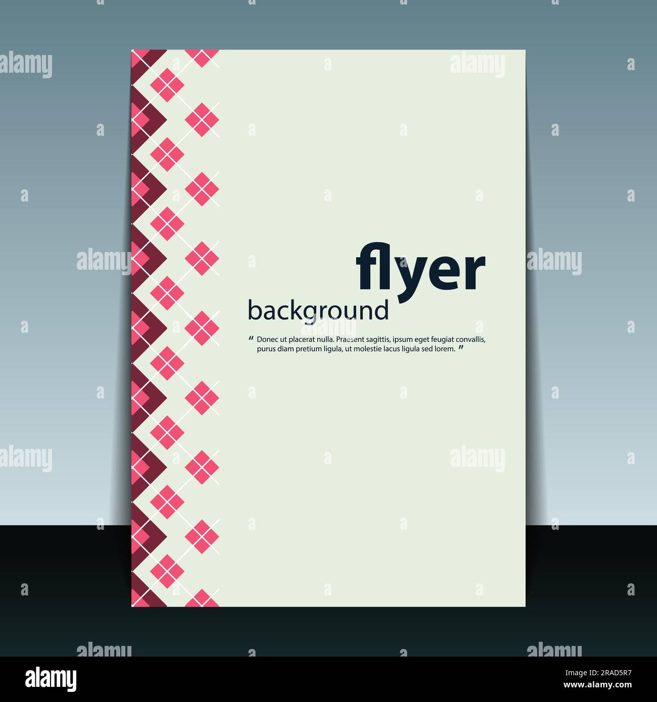 Flyer- oder Cover-Design mit Karomuster Stock Vektor