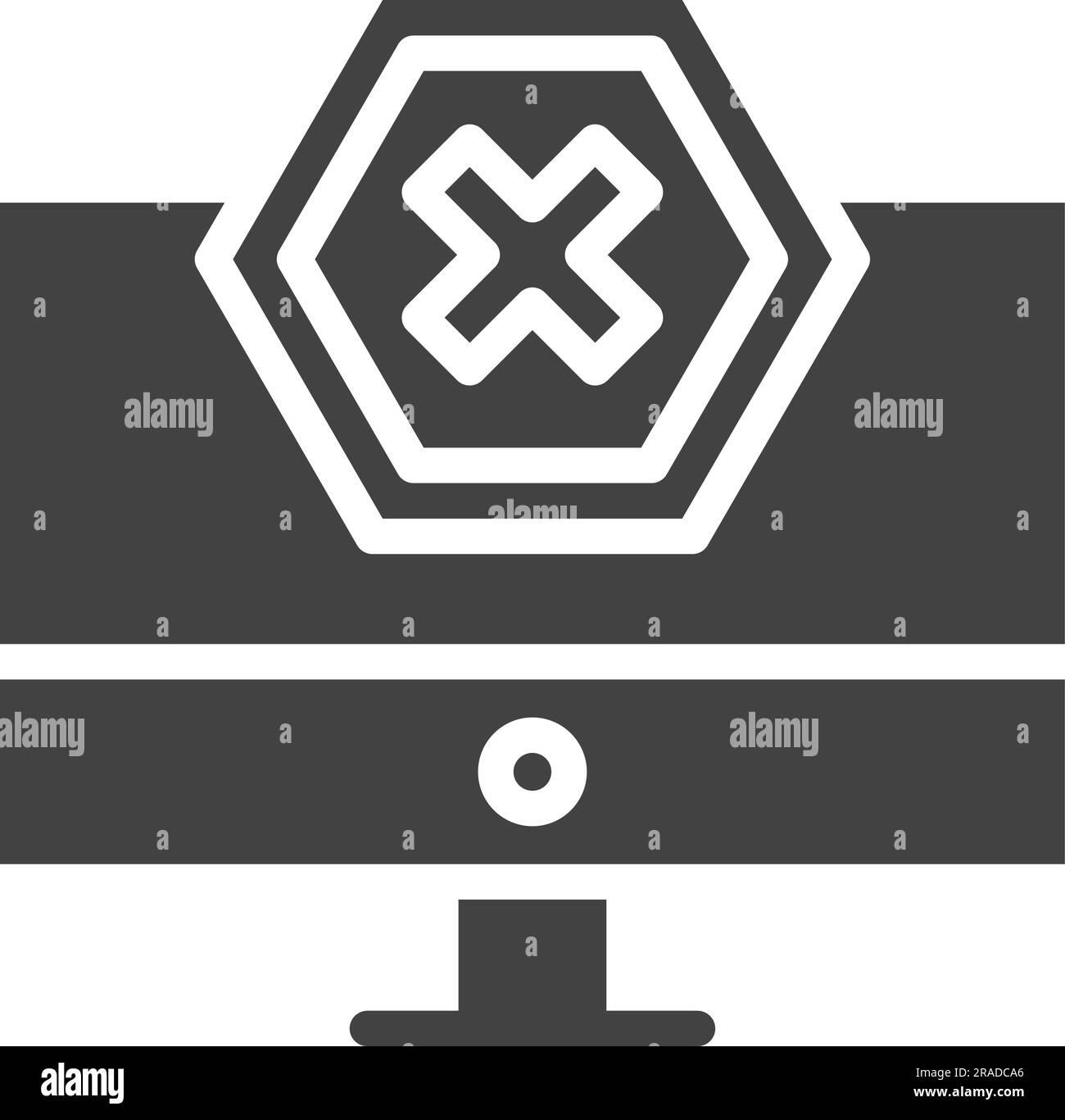 Bild Des Ad-Blocker-Symbols. Stock Vektor