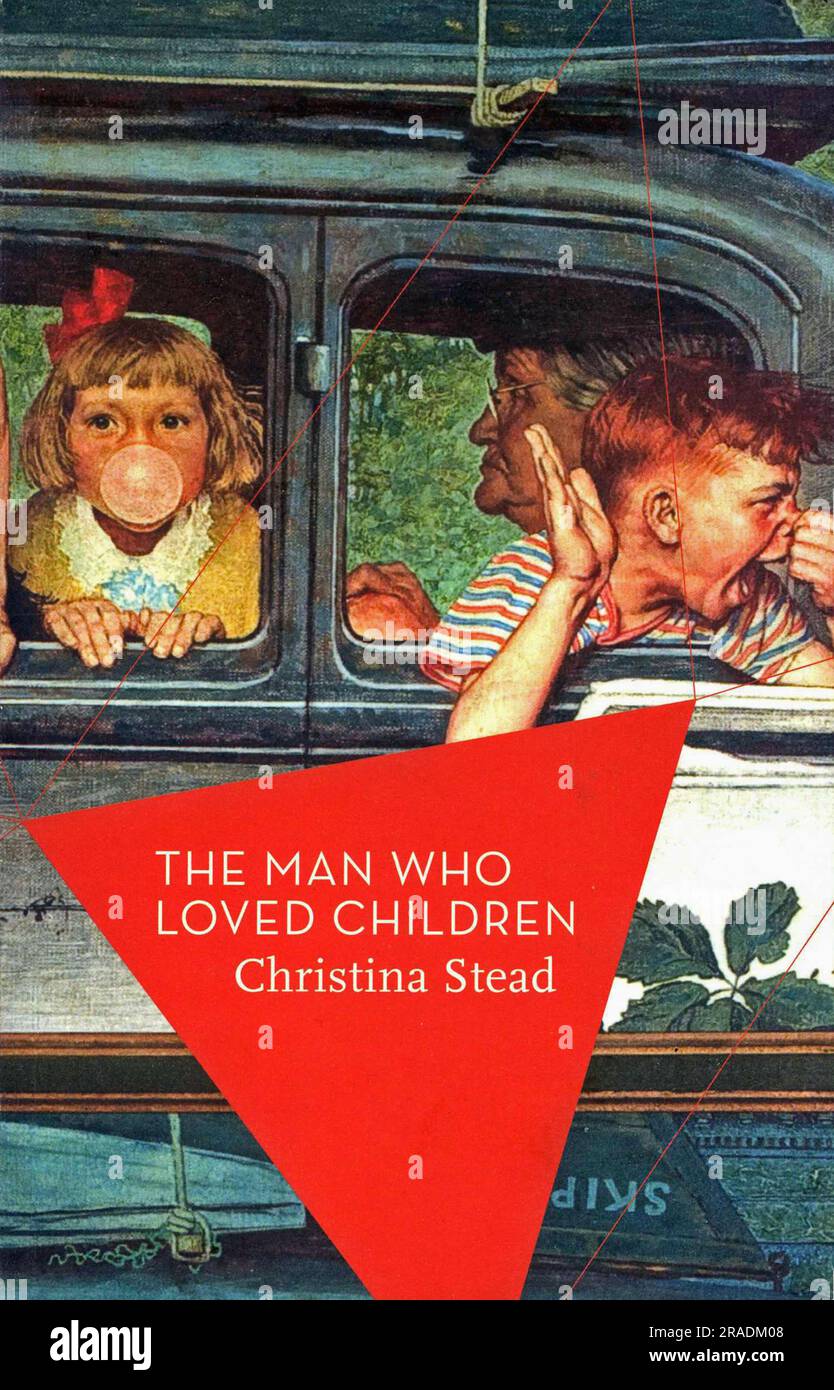Buchumschlag. "Der Mann, der Kinder liebte" von Christina Stead. Stockfoto