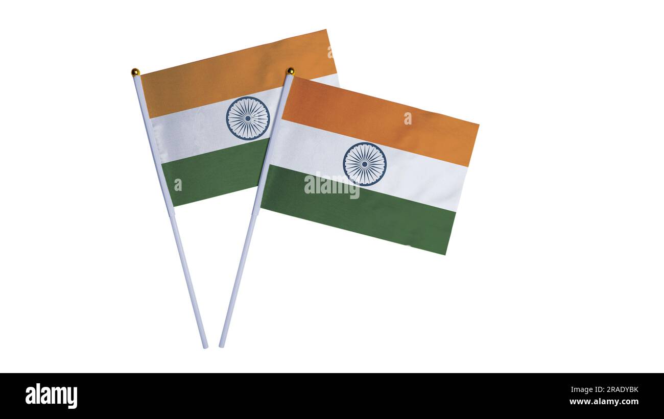 Indische Flagge. Konzept des Indischen Unabhängigkeitstages Stockfoto