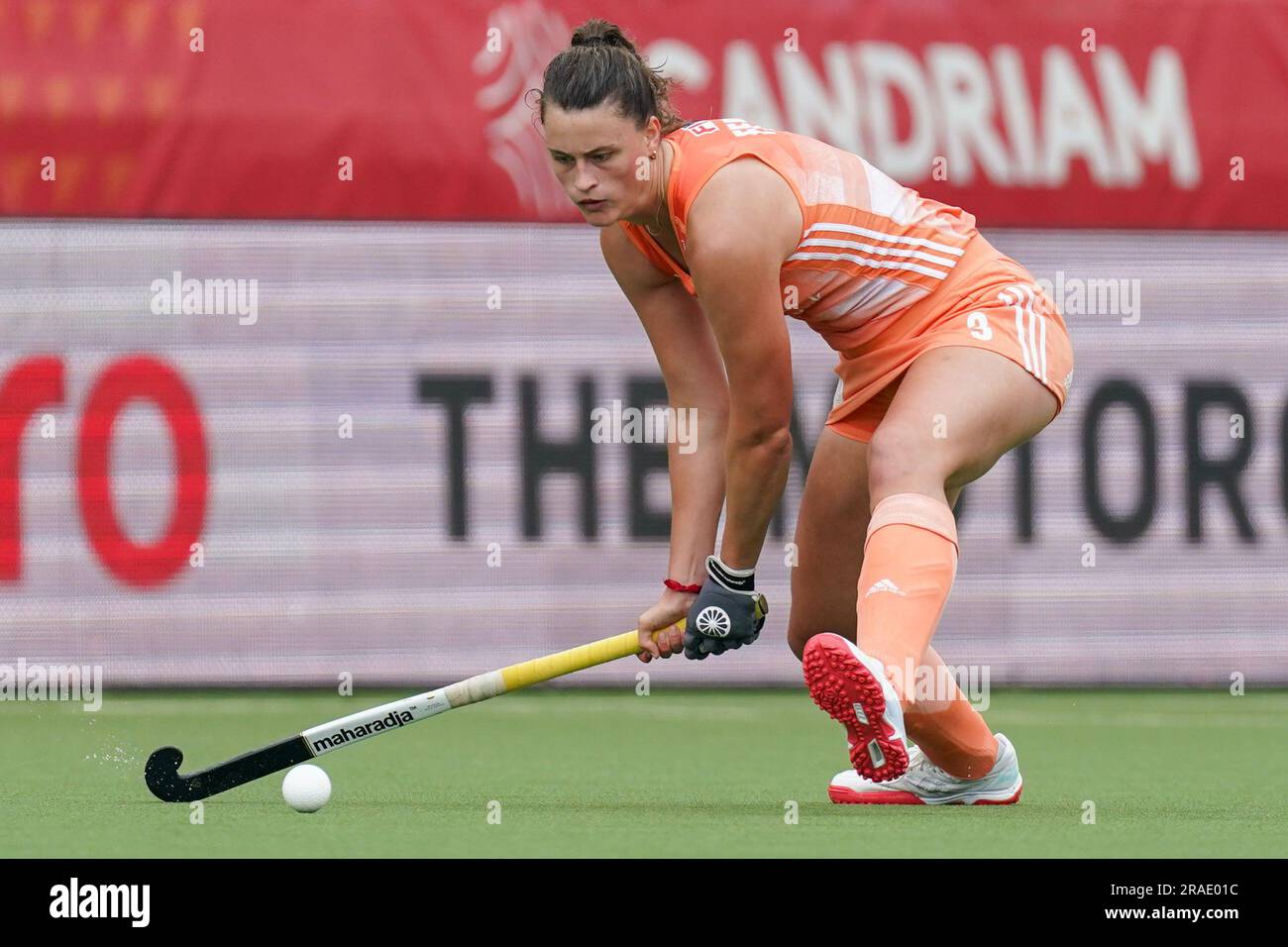 Antwerpen, Belgien. 01. Juli 2023. Rosa Fernig aus den Niederlanden während des FIH Hockey Pro League Frauenspiels zwischen Belgien und den Niederlanden in Wilrijk am 1. Juli 2023 in Antwerpen, Belgien (Foto: Joris Verwijst/BSR-Agentur). Kredit: BSR-Agentur/Alamy Live News Stockfoto