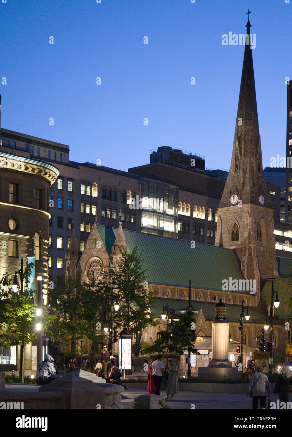 Kanada, Quebec, Montreal, Christ Church Cathedral, Stockfoto