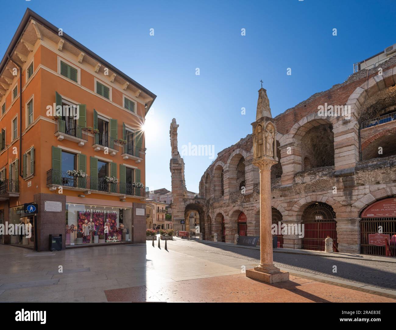 Die Arena, Verona, Veneto, Italien Stockfoto