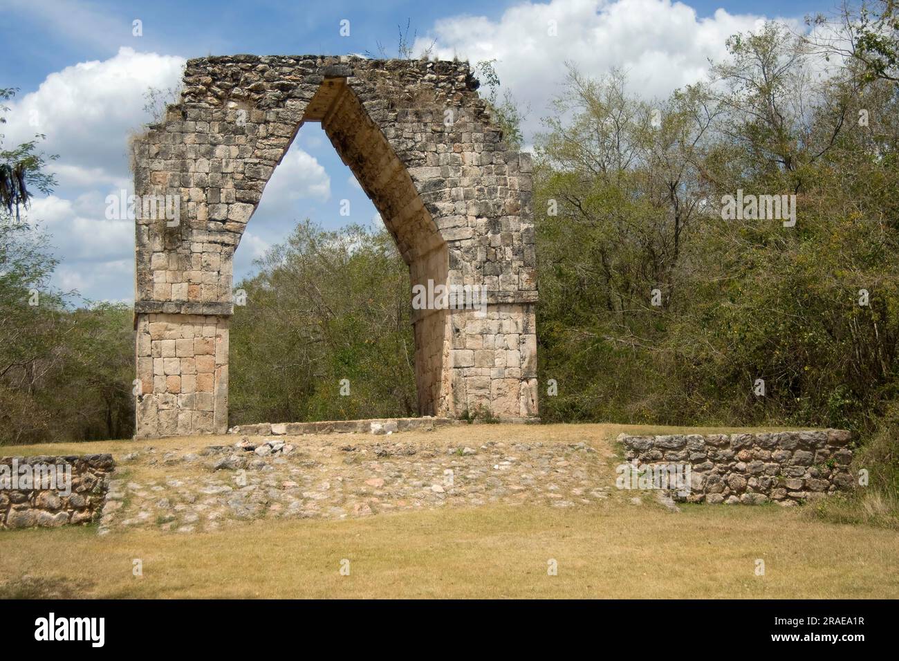 Triumphbogen von Kabah, Yucatan, Mexiko Stockfoto