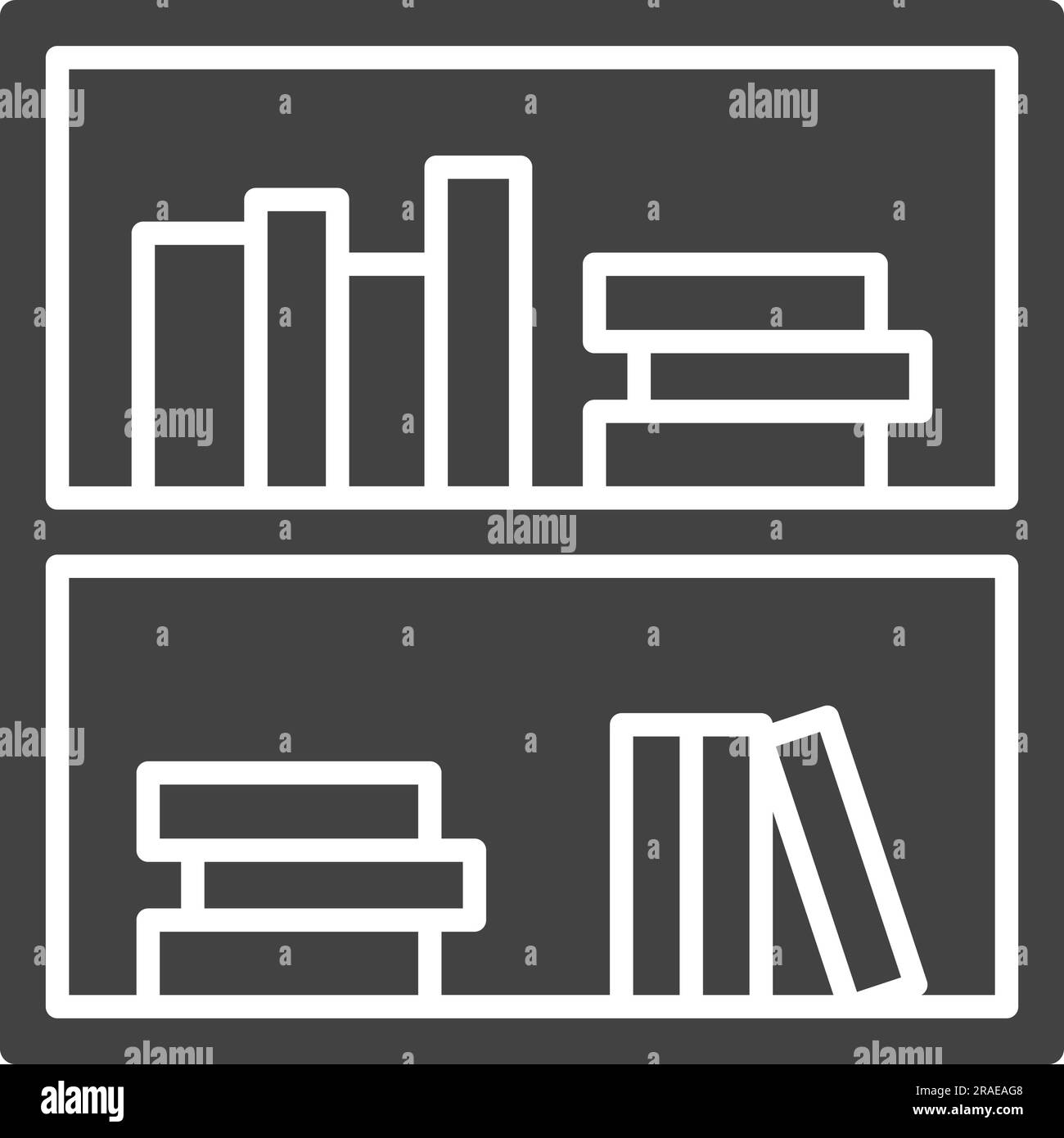Bild Des Symbols "Bücherregale". Stock Vektor