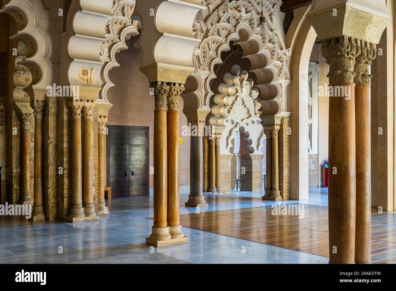 Aljafería, Saragossa, Aragon, Spanien Stockfoto