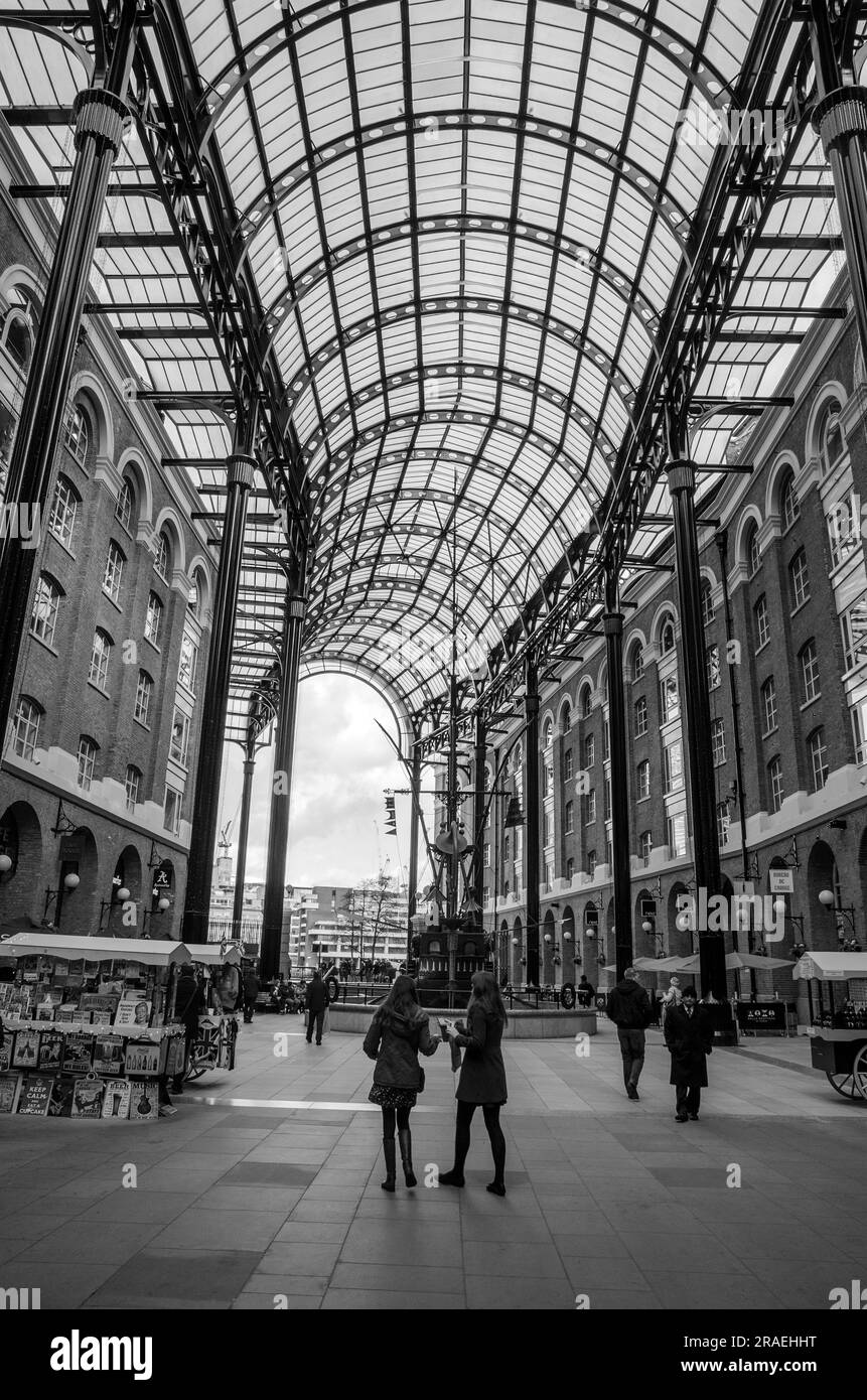 Hays Galleria-Einkaufspassage in Southark, London, England Stockfoto
