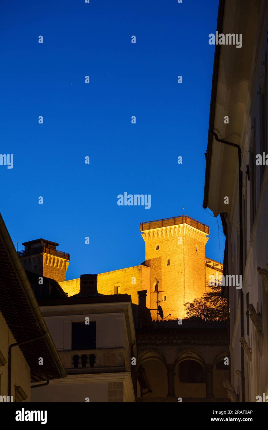 Rocca Albornoziana, Spoleto, Umbria, Italien Stockfoto