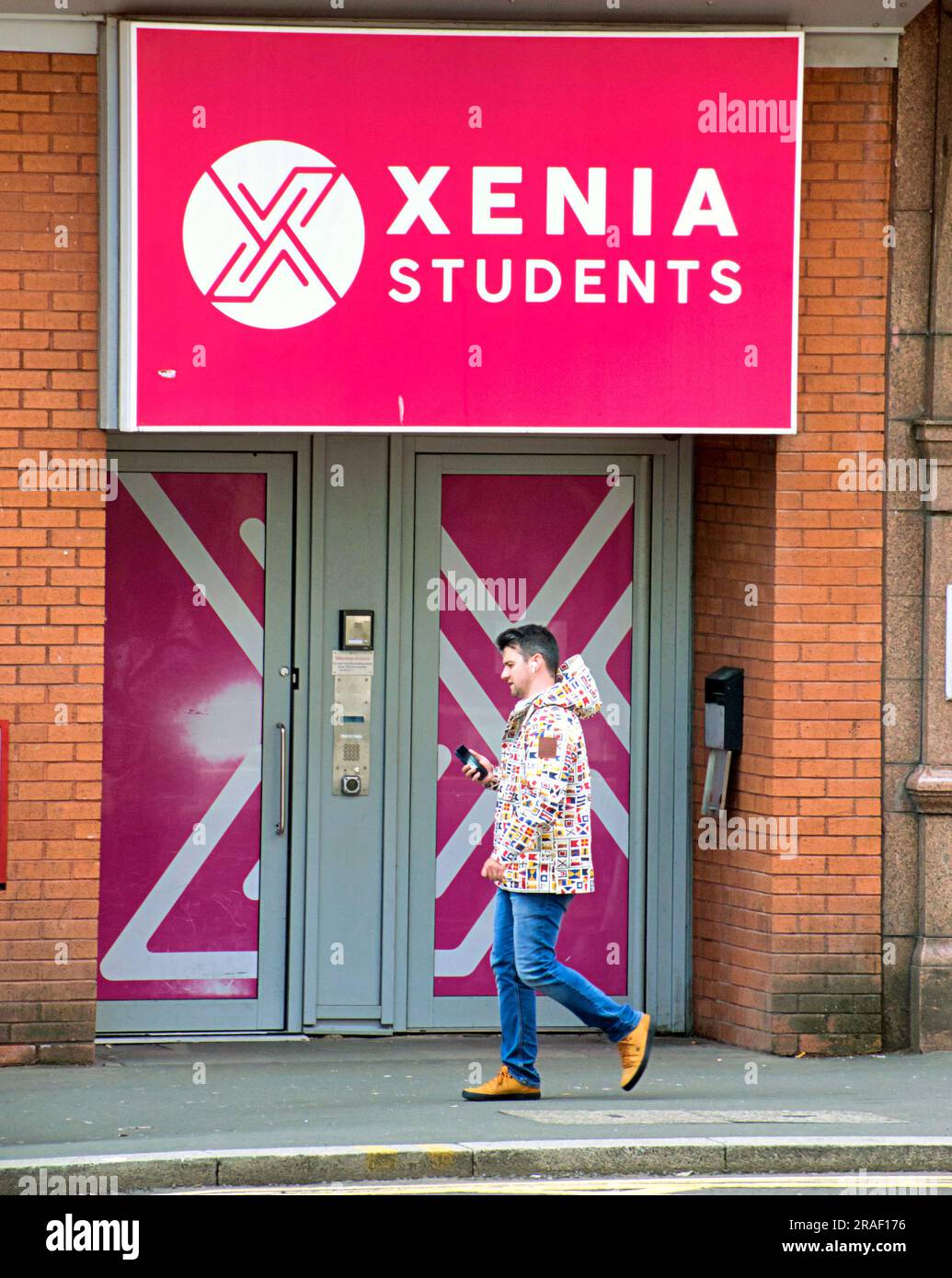 xenia Students Accommodation Glasgow, Schottland, Großbritannien Stockfoto