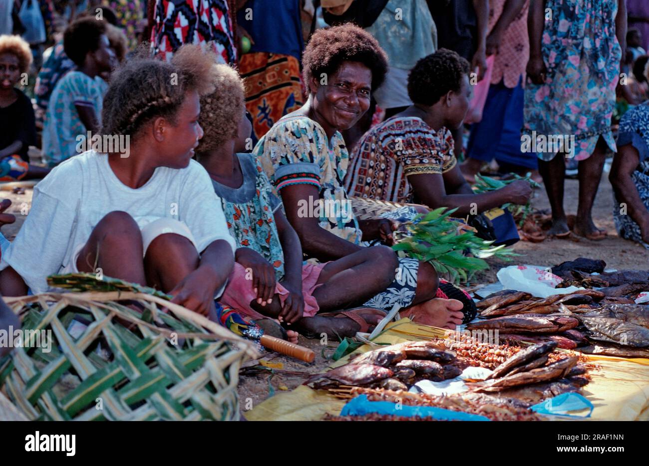 Marktfrau, Kavieng, Papua-Neuguinea Stockfoto