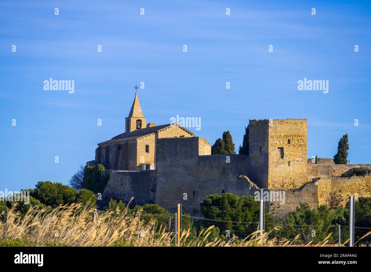 Eglise Saint Sauveur, Fos-sur-Mer, Bouches-du-Rhone, Provence-Alpes-Côte d'Azur, Frankreich Stockfoto