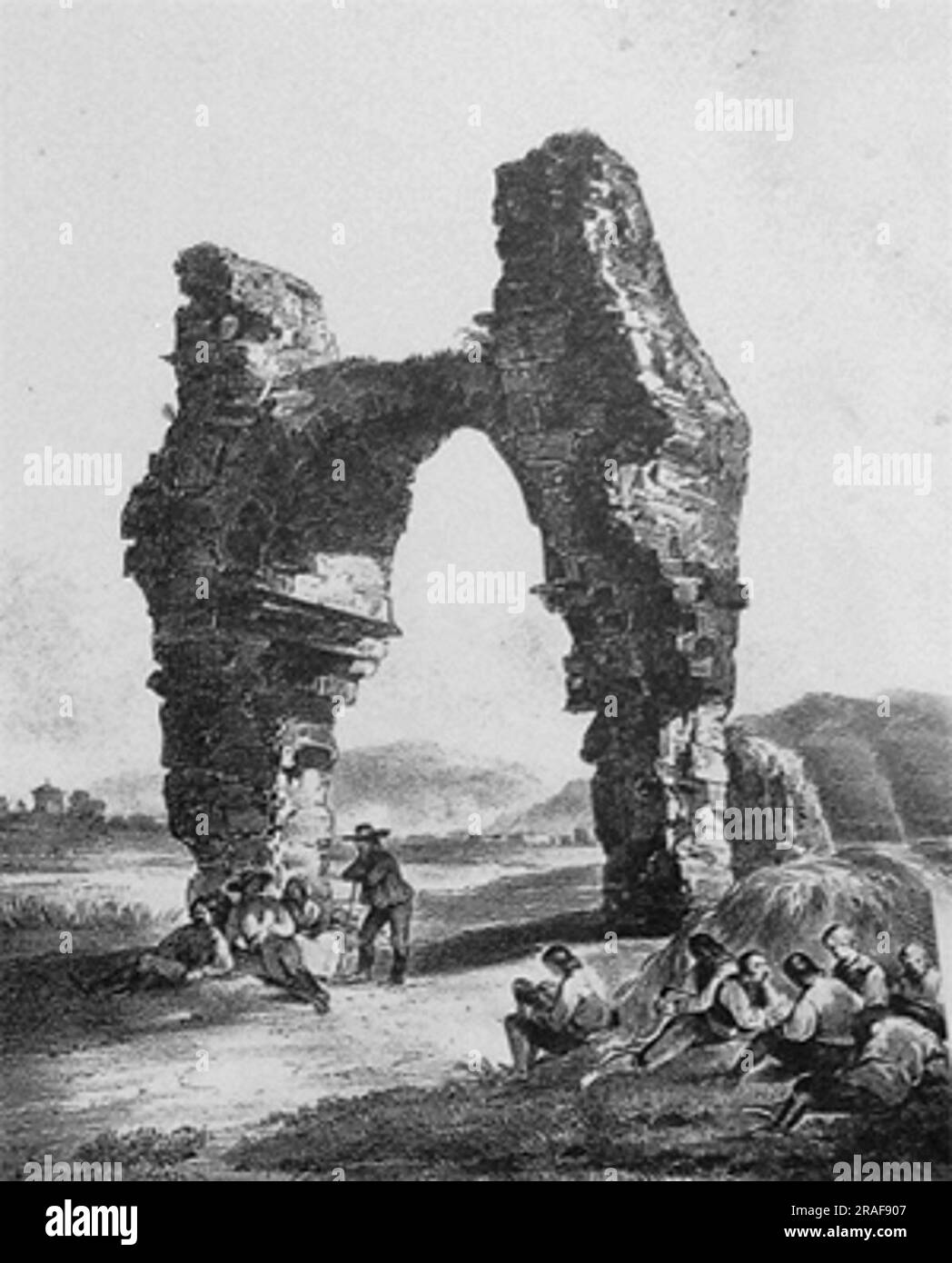 Die Heiden 1840 von Rudolf von Alt Stockfoto