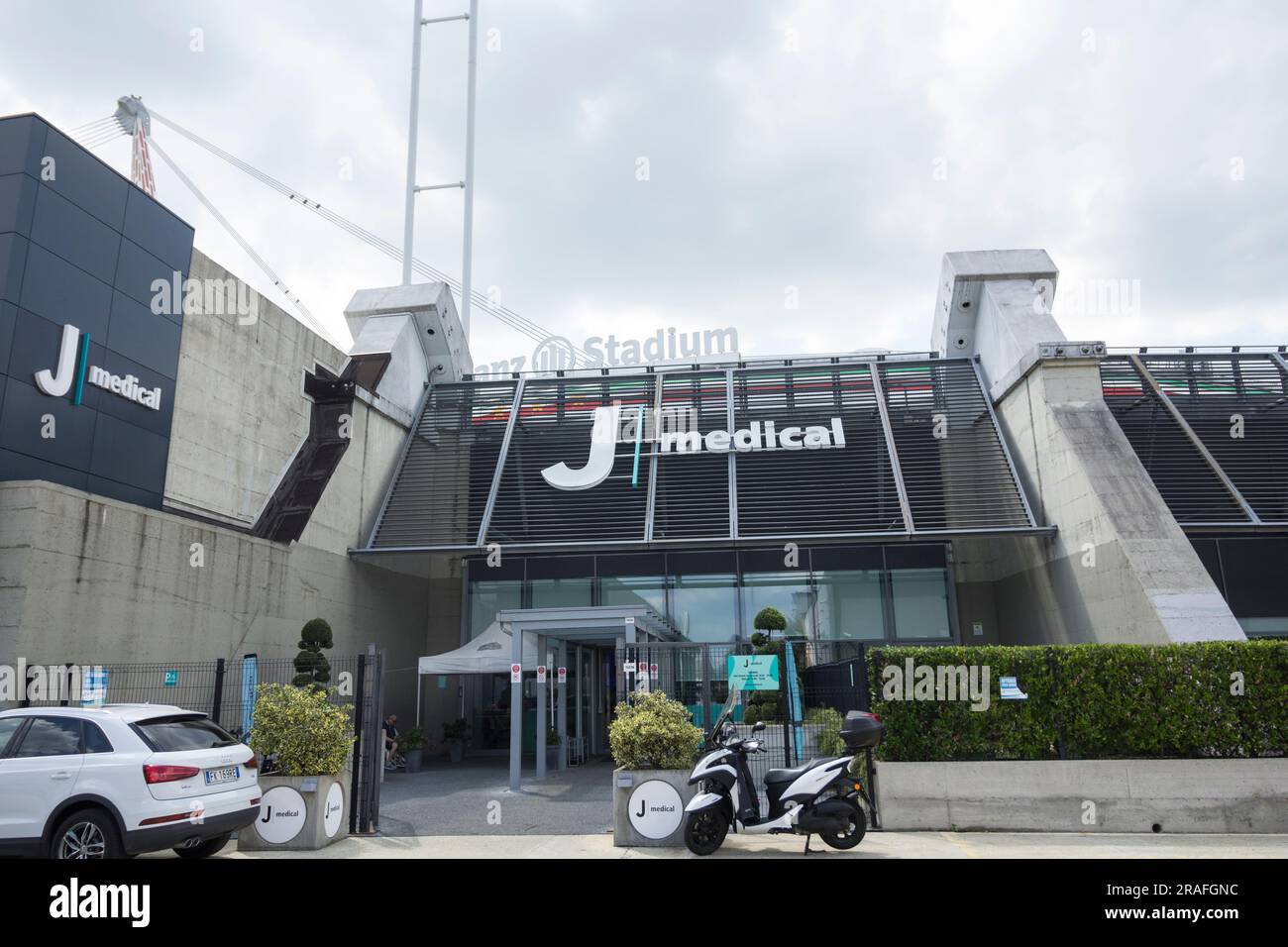 J-Medical, eine Privatklinik im Besitz des Juventus Football Club S.p.A. Stockfoto