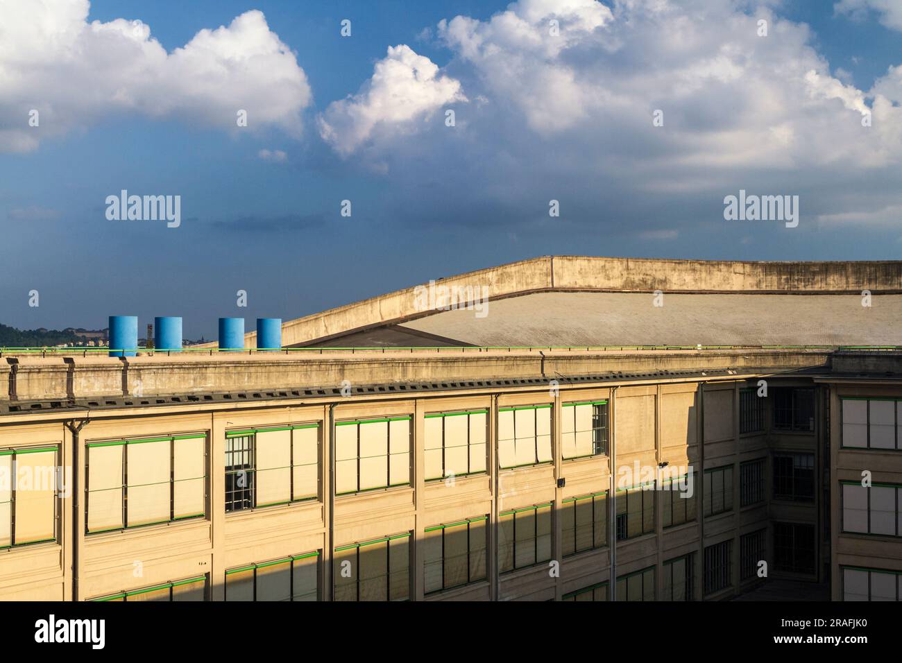 Torino Lingotto-Teststrecke auf dem Dach Stockfoto