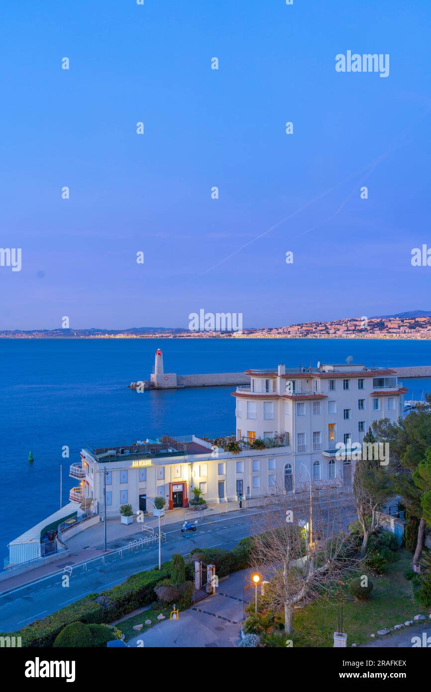 Nizza, französische Riviera, Provence-Alpes-Côte d'Azur, Frankreich Stockfoto